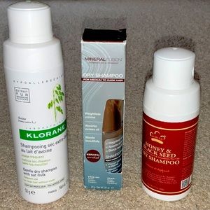 Dry Shampoo Lot: Nubian, Mineral Fusion, Klorane